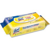 Wholesale - 80ct LYSOL LEMON & LIME BLOSSOM SCENTED DESINFECTING WIPES C/P 6, UPC: 019200997164